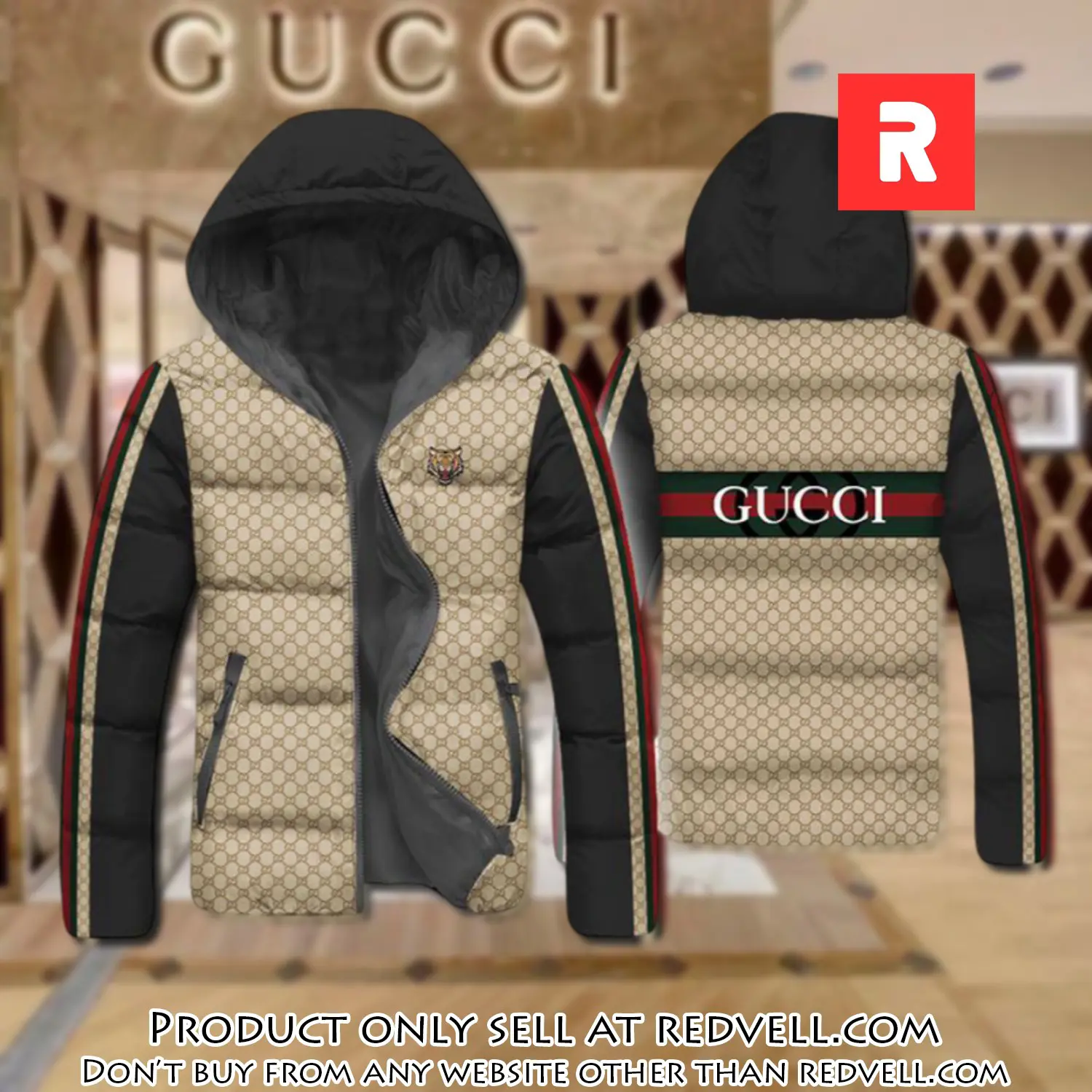 Gucci downfilled coat ultralight down jacket outdoor jacket warm outwear dfj1009 rv5143971